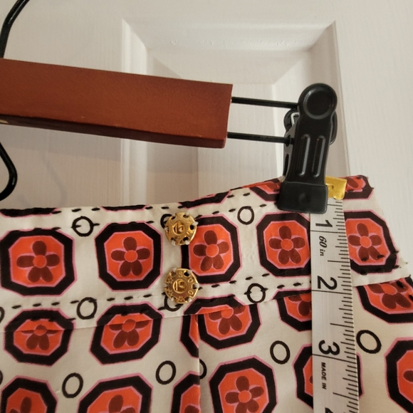 Tory Burch skirt Orange color size 6 - Picture 8 of 11